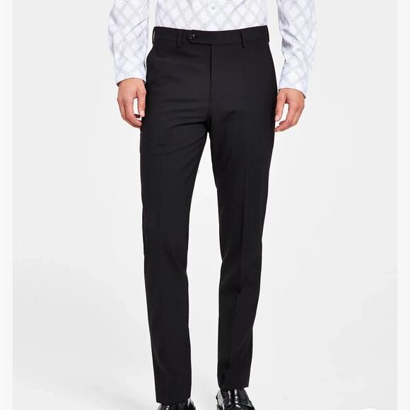 Bar III Men's Skinny Fit Wrinkle-Resistant Wool-Blend Suit Separate Pants - Picture 1 of 8